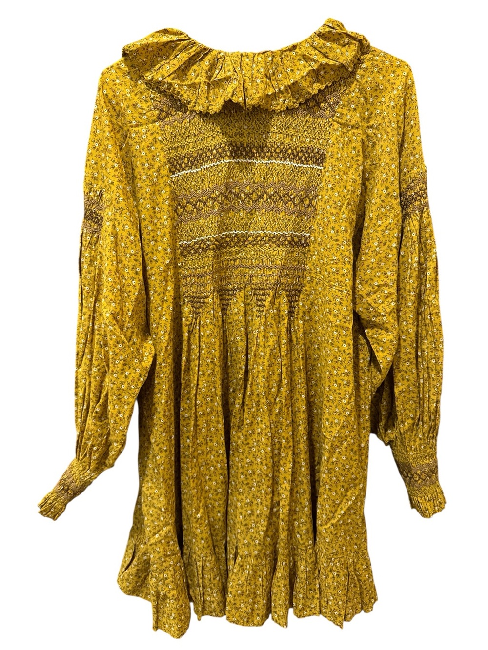 Doen Cordelia Ditsy Floral Mini Dress in Sunsoaked Foothills Floral Size: S - Picture 7 of 9